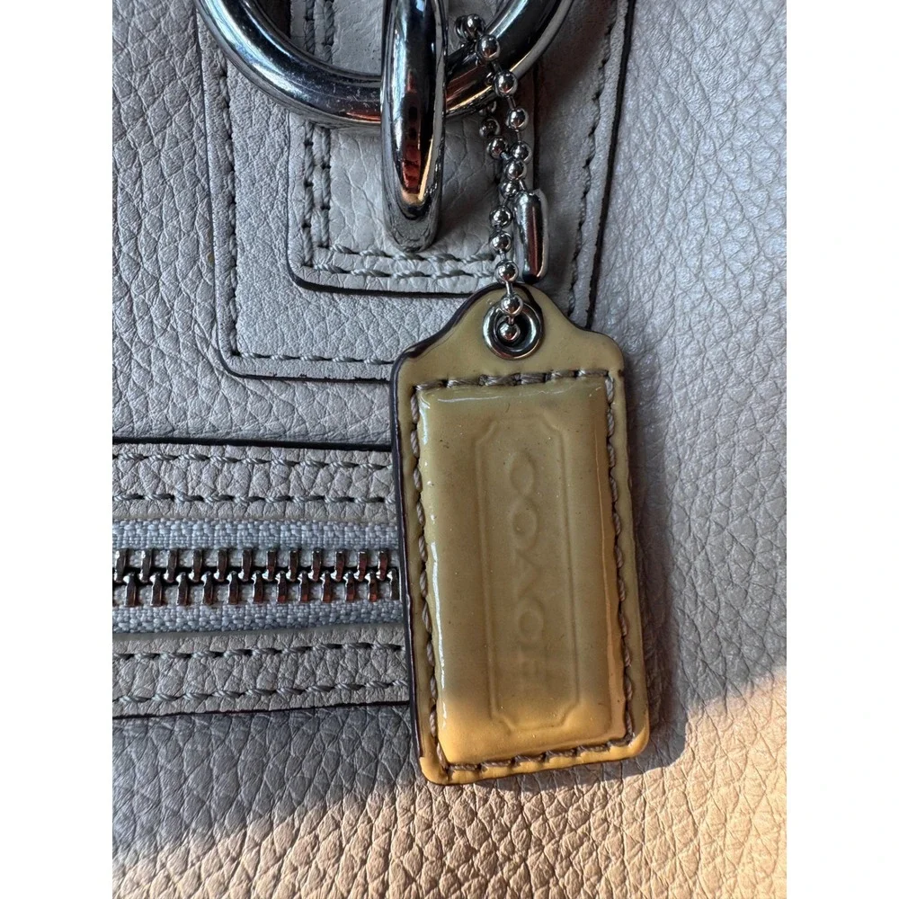 Coach Penelope Shopper Tote Cream Pebbled Leather Shoulder Bag Y2K vintage